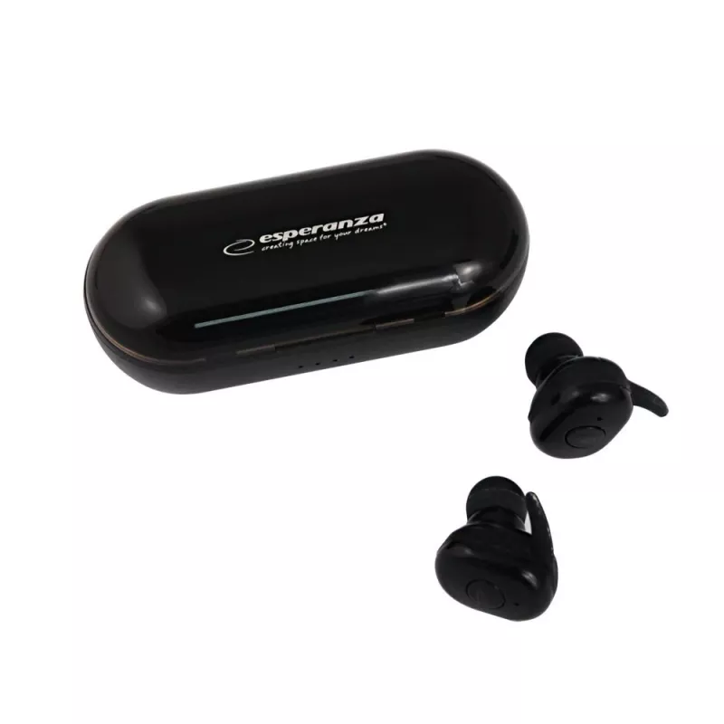 Esperanza TWS CARDERA belaidės ausinės, į ausis, Bluetooth, juodos