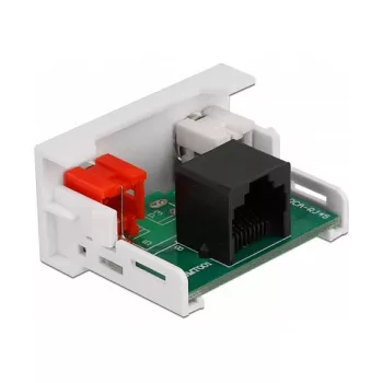 DeLOCK Easy 45 modulis 2 x RCA lizdas (moteris) į RJ45 lizdą (moteris) 22,5 x 45 mm