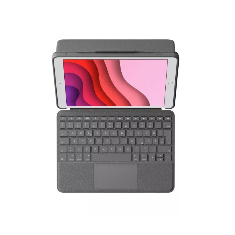 Klaviatūrinis dėklas Logitech Combo Touch, skirtas iPad 7, 8 ir 9 kartoms