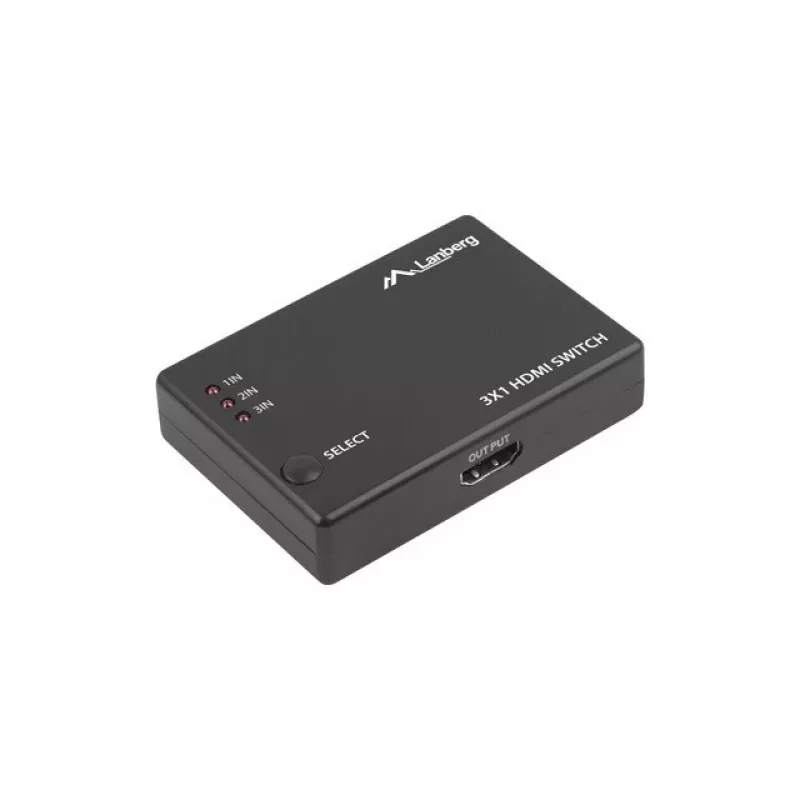 LANBERG VIDEO SWITCH 3x HDMI + MICRO USB PORT