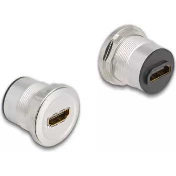DeLOCK 88191 Kištukinis lizdas 2 x HDMI juodas sidabrinis