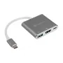 SilverStone SST-EP08C USB 3.1 Type-C adapteris į HDMI/USB Type-C/USB Type-A – sidabrinis