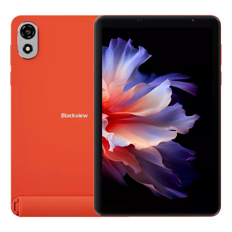 Planšetinis kompiuteris BLACKVIEW ZENO 1 — 8 colių (20,3 cm) 1280x800, Tiger T615 1,6 GHz, 4 GB RAM, 64 GB, 4G, Android 15, Oranžinė