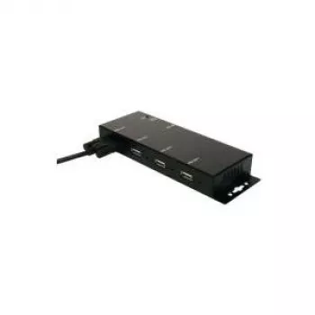 EXSYS EX-1166HMV 4 prievadų išorinis USB 2.0 šakotuvas metalinis su užsukamais laidais