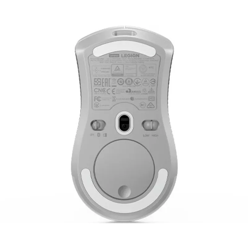 Žaidimų pelė Lenovo Legion M600 RF belaidė + Bluetooth + USB Type-A, ambidekstrinė, 16000 DPI, 9 mygtukų, įkraunama