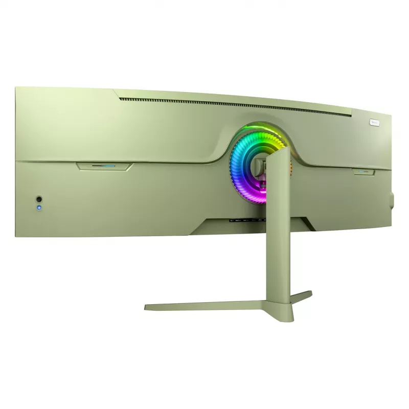Išlenktas kompiuterio monitorius Arozzi Nova 49 colių (124,5 cm) Dual QHD 5120×1440 LED VA, 4 ms, Žalias