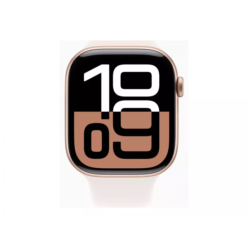 Apple Watch S10 Aliuminio Cellular 46mm Rožinis Auksas (Sporto apyrankė šviesiai rožinė) M/L