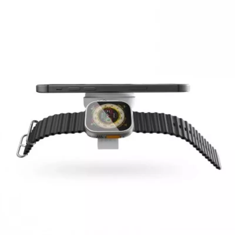 ZENS 2 viename „MagSafe“ ir „Watch“ kelioninis įkroviklis baltas