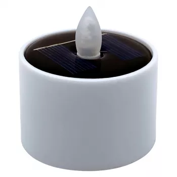 LED saulės baterija maitinama žvakė RealPower STL-4, 4 vnt., baterijomis maitinamos saulės LED žvakės