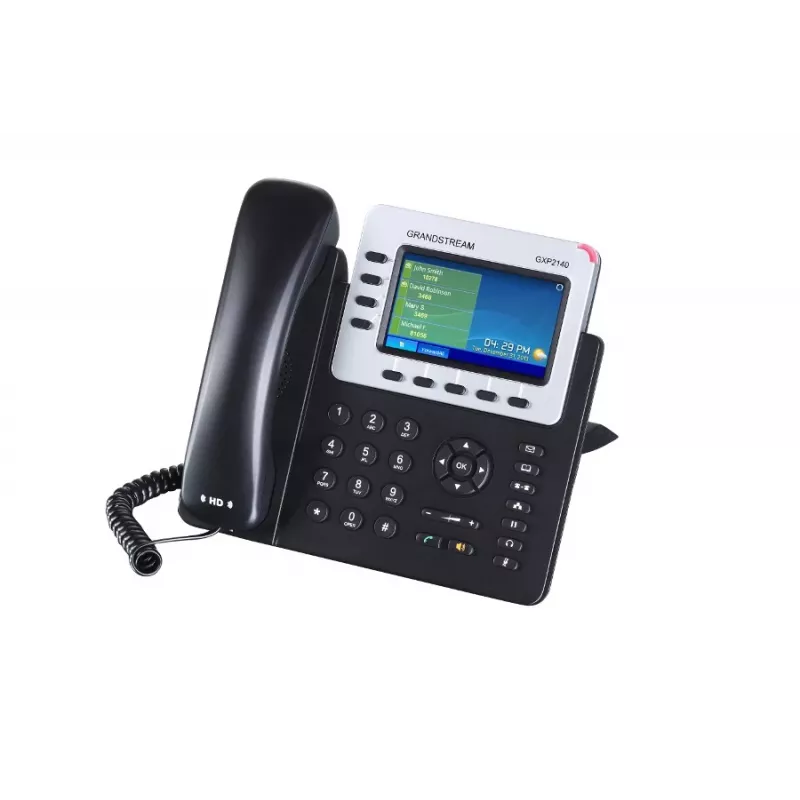 Grandstream Networks GXP-2140 IP telefonas Juodas 4 linijos TFT