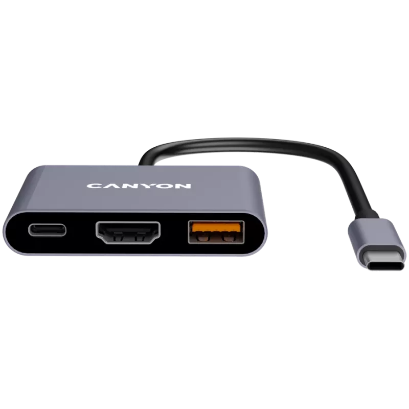 Canyon DS-4 USB Type-C centrinė stotelė 10000 Mbit/s HDMI USB 3.2 Gen 2
