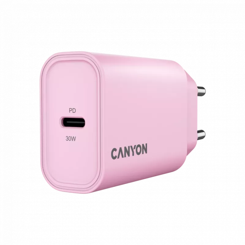 CANYON OnCharge 30CL Max Power 30W 1xPD EU Rožinis