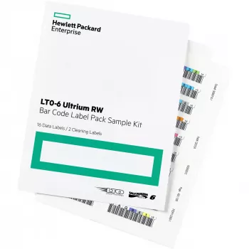 Hewlett Packard Enterprise HPE Ultrium 6 RW Bar Code Label Pack – brūkšninių kodų etiketės, skirtos StoreEver MSL2024, MSL4048, MSL8096, StoreEver 1/8 G2 (Q2013A)