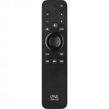 Universal Electronics One For All URC1110 universalus nuotolinio valdymo pultas su Siri, apšvietimu, 3-in-1 suderinamumu