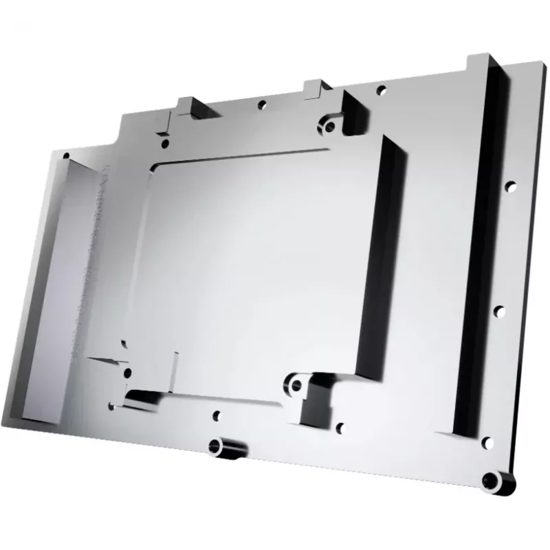 Alphacool 10259 Aliuminio chromo vario juoda galinė plokštė 153,3 mm