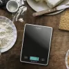 Virtuvinės svarstyklės Caso Slim Black Rectangle Electronic 03210