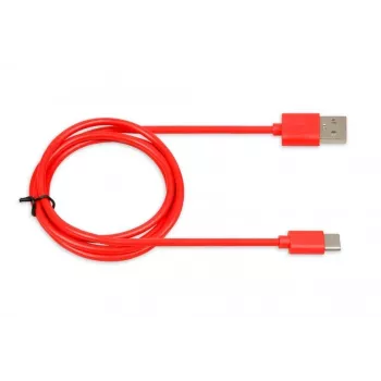 USB laidas IBOX IKUMTCR 1 m, USB A į USB‑C, USB 2.0, raudonas