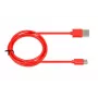 USB laidas IBOX IKUMTCR 1 m, USB A į USB‑C, USB 2.0, raudonas
