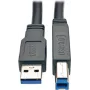 25 pėdų USB 3.0 SuperSpeed aktyvus kartotuvinis kabelis A kištukas-B kištukas 25 - USB kabelis - USB B tipo kištukas