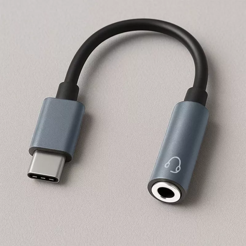 Adapteris USB-C į 3,5 mm lizdą, 10 cm