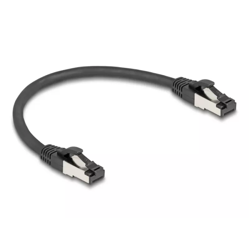 Tinklo kabelis DeLOCK 80566 RJ-45 Cat8.1 0,25 m Juodas