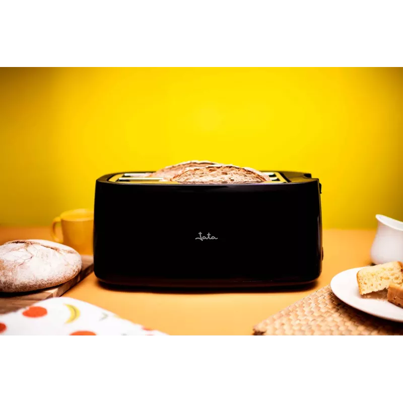 Skrudintuvas Jata JETT1585 2 riekėms 1400 W Juodas Mygtukai Sukamasis 230 V Lizdo plotis 25 cm Lizdo gylis 3 cm