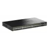 D-Link 52 prievadų „Gigabit“ sukraunamas „PoE+“ valdomas jungiklis su 4 x 10G SFP+ prievadais