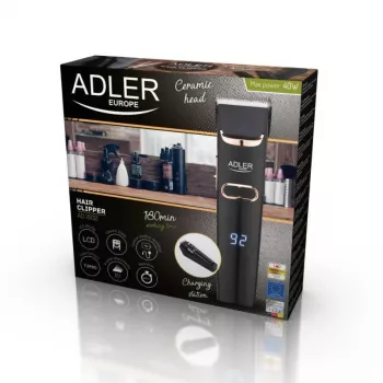 Adler AD 2832 belaidė kirpimo mašinėlė plaukams, juoda