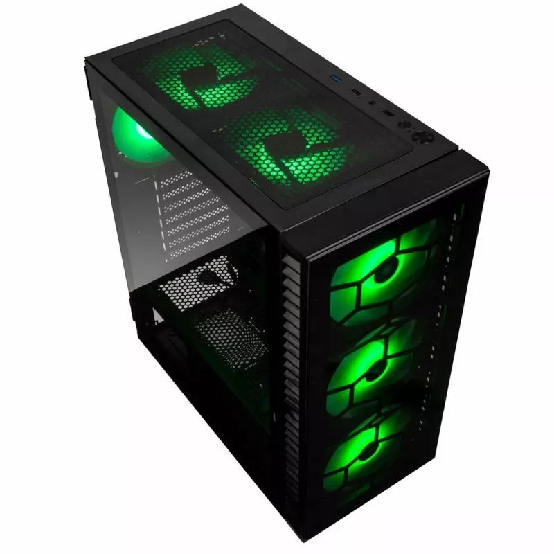 Kolink Observatory HF Glass ARGB Midi-Tower - juoda