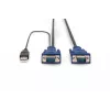 KVM kabelis USB Digitus DS-19232 3m PS/2