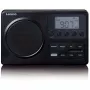Nešiojamas radijo imtuvas Lenco MPR-035BK – FM/AM, maitinimas iš tinklo arba baterijų, 2,5 colio LCD, 20 FM išankstinių nustatymų, 3,5 mm išvestis