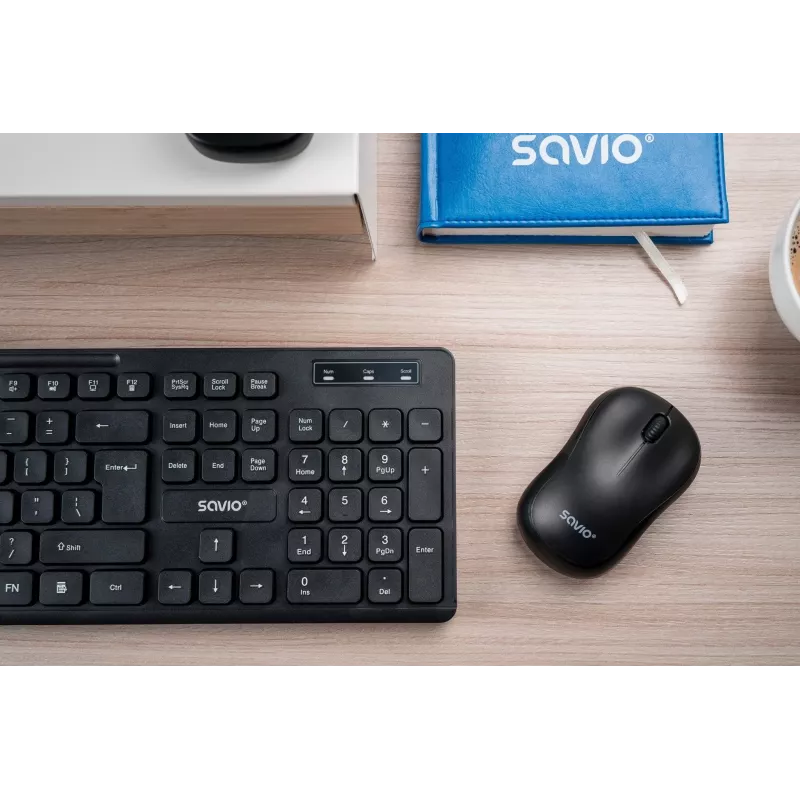 Belaidė pelė SAVIO MB-03, Bluetooth sąsaja, 1000 DPI, baterija AA, 99×60×39 mm, 51 g, imtuvas komplekte
