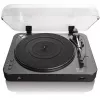 Pavarų diržu varomas vinilo grotuvas Lenco LBT-120BK juodas pusiau automatinis