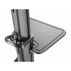 Grindinis TV stovas Gembird TVS-70T-02, 37–70 colių, 70 kg, VESA 200x200–600x400, pakreipimas ±5°/−12°, aukščio reguliavimas, ratukai, kabelių valdymas