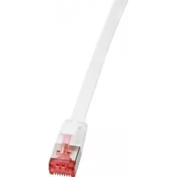 LogiLink RJ45 tinklo jungiamasis kabelis CAT 6 U/FTP 7,50 m baltas su paauksuotais kištukais LogiLink (CF2081S)