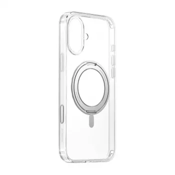 Magnetinis dėklas telefonui Baseus SkyRing P6016100A201-04 Skaidrus 360° su stovu