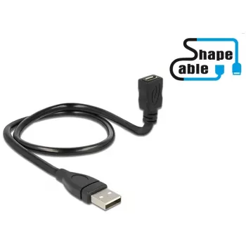 USB kabelis DeLOCK 0,5 m USB 2.0-A / USB 2.0 Micro-B