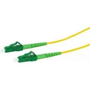 Logilink Professional – šviesolaidinis jungiamasis kabelis LC/APC vienmodis (M) – LC/APC vienmodis (M) – 5 m – 2 mm – 9/125 µm – G.657.A2/OS2 – halogeninis – geltonas