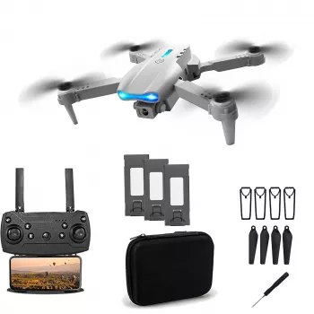 E99 Pro dronas | Dronas + 3 baterijos + dėklas rinkinys | 1800mAh