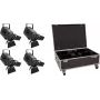 EUROLITE rinkinys 4x LED THA-150F + dėklas (20000681)