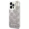 Karl Lagerfeld KLHCP14XLMNMS iPhone 14 Pro Max 6.7″ kietasis dėklas sidabrinis / sidabrinis Liquid Glitter Monogram