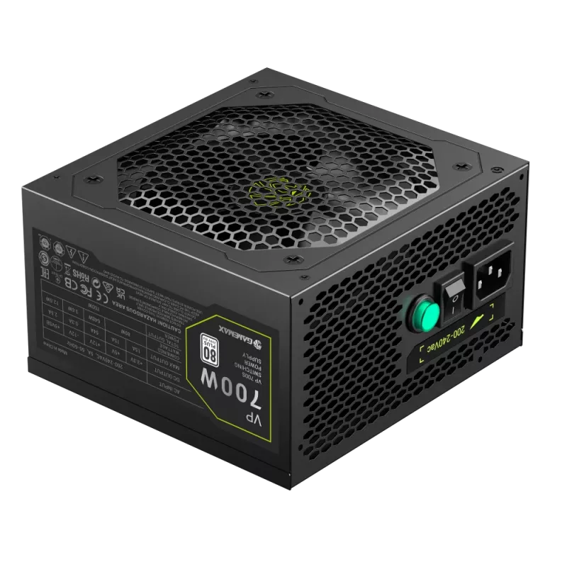 Gamemax VP 700S 700W maitinimo blokas, 80 PLUS Bronze, nestandartinis