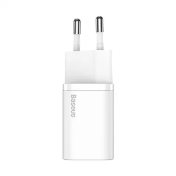 Baseus Super Si belaidis įkroviklis 20W USB-C PD baltas