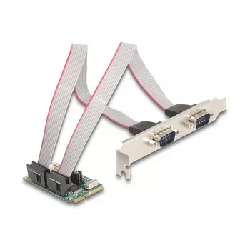 DeLOCK 95276 Vidinė RS-232 adapterio kortelė Mini PCI Express žalia