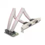 DeLOCK 95276 Vidinė RS-232 adapterio kortelė Mini PCI Express žalia