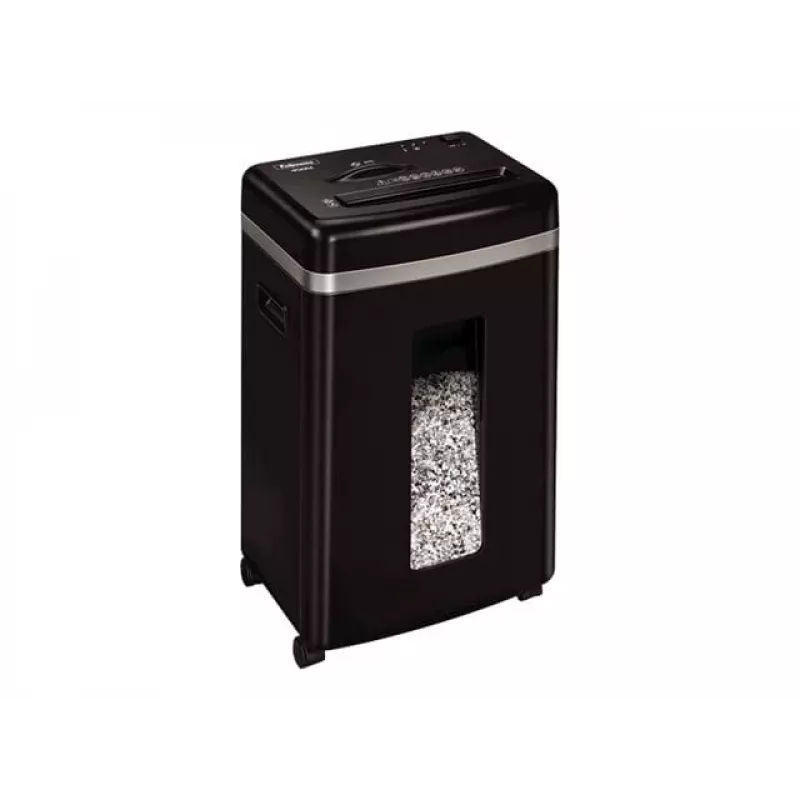 Popieriaus smulkintuvas Fellowes Powershred 450M Micro-cut, 9 lapų talpa, 2 x 12 mm, 22 L krepšelis, juodas