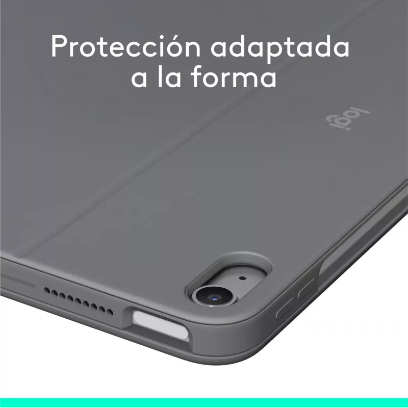 Logitech 920-012632 Pilka – Dėklas su klaviatūra ir valdymo kilimėliu, skirtas Apple iPad Air 11 colių (M2)