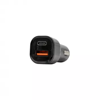 Automobilinis įkroviklis SBOX CC-038 38W Juodas – dviejų USB prievadų maitinimo adapteris transporto priemonei