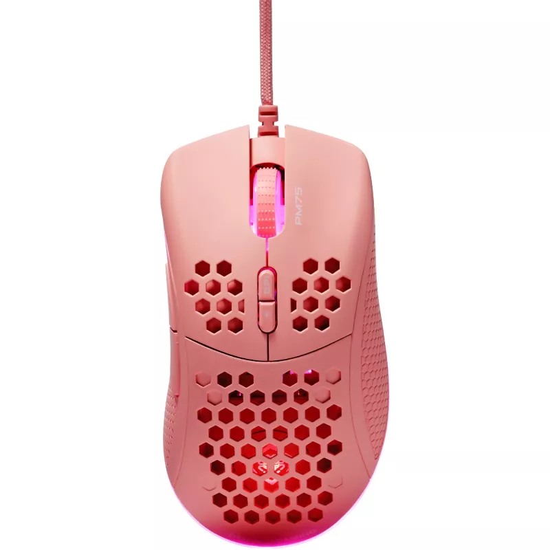 Deltaco GAM-108-P Lengvas žaidimų pelė su RGB apšvietimu