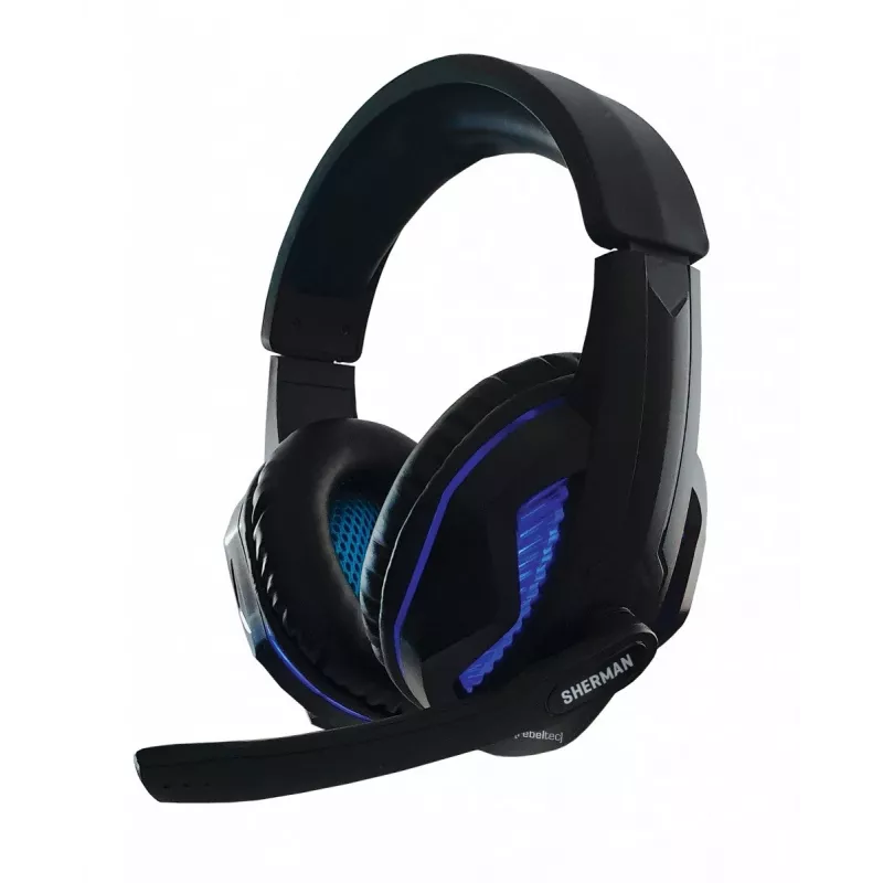 Rebeltec SHERMAN Gaming USB klaviatūra su pele QZERTY angliškas juodas